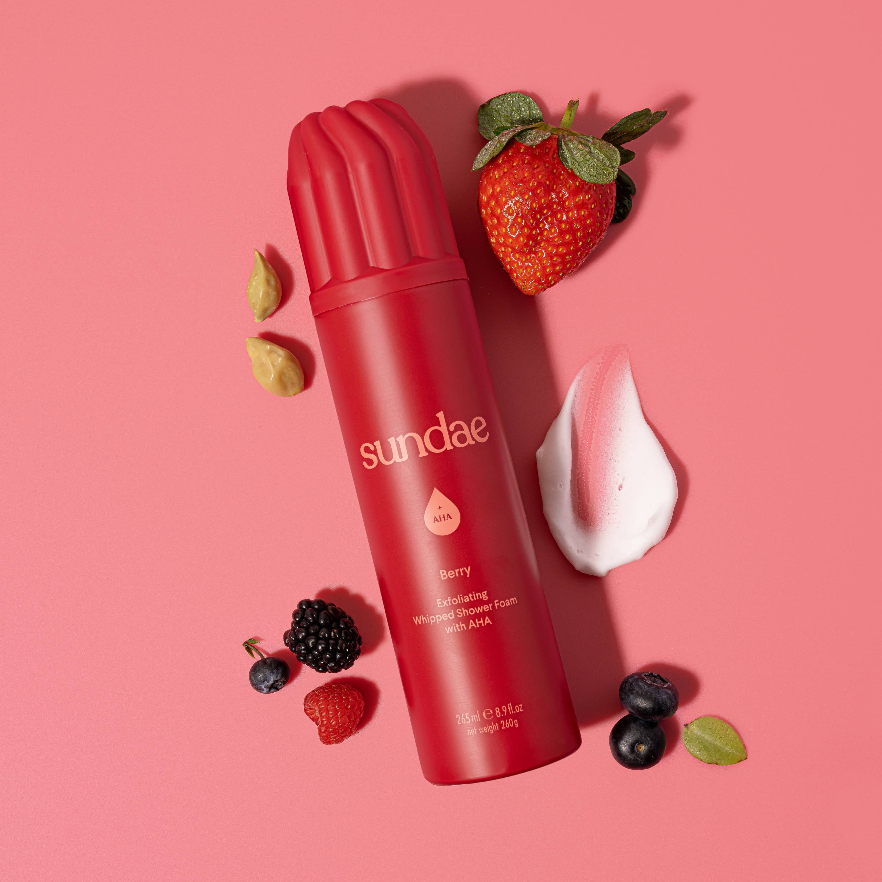 Sunde Body Berry Exfoliating Body Wash